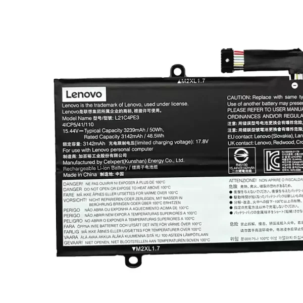 Batterie pour ordinateur portable LENOVO L21C4PE3 L21M4PE4 – Image 3