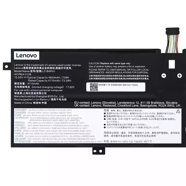 Batterie pour ordinateur portable LENOVO L21B4PH1 L21C4PH1 L21M4PH1 L21L4PH1 L21D4PH1 – Image 3
