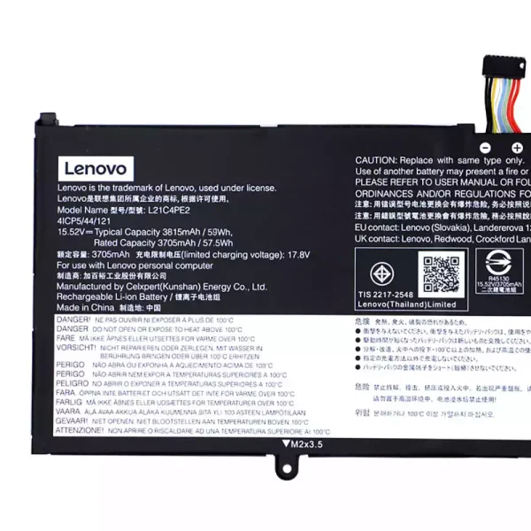 Batterie pour ordinateur portable Lenovo L21C4PE2 L21M4PE2 L21D4PE1 – Image 2