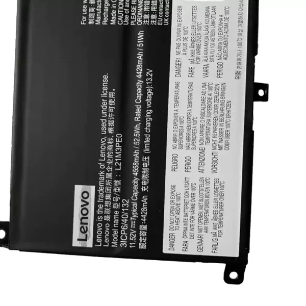 Batterie pour ordinateur portable LENOVO L21M3PE0 L21C3PE0 L21L3PE0 L21B3PE0 – Image 2