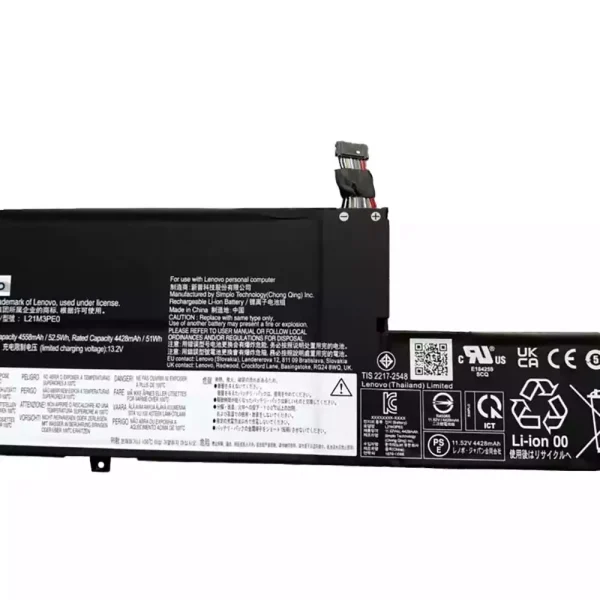 Batterie pour ordinateur portable LENOVO L21M3PE0 L21C3PE0 L21L3PE0 L21B3PE0 – Image 3