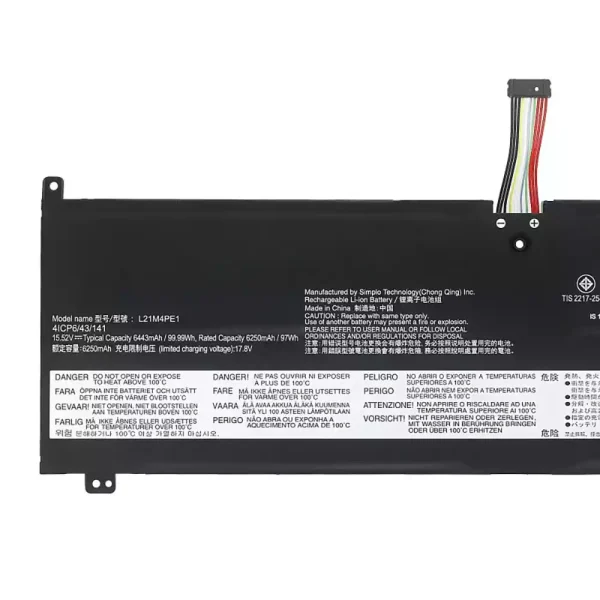 Batterie pour ordinateur portable LENOVO L21M4PE1 L21C4PE1 L21B4PE1 – Image 3