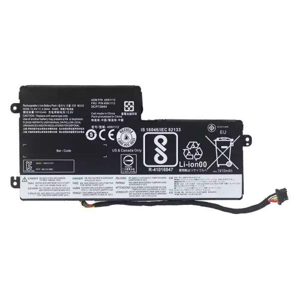 Batterie pour ordinateur portable LENOVO 45N1112 45N1113