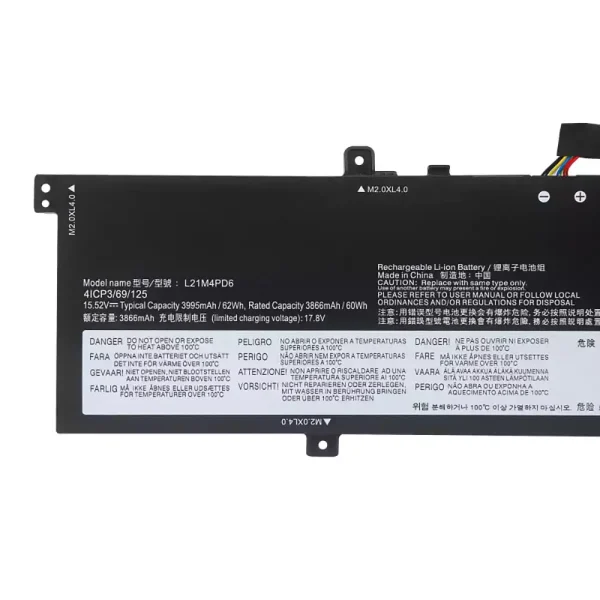 Batterie pour ordinateur portable LENOVO L12M4PD6 – Image 3