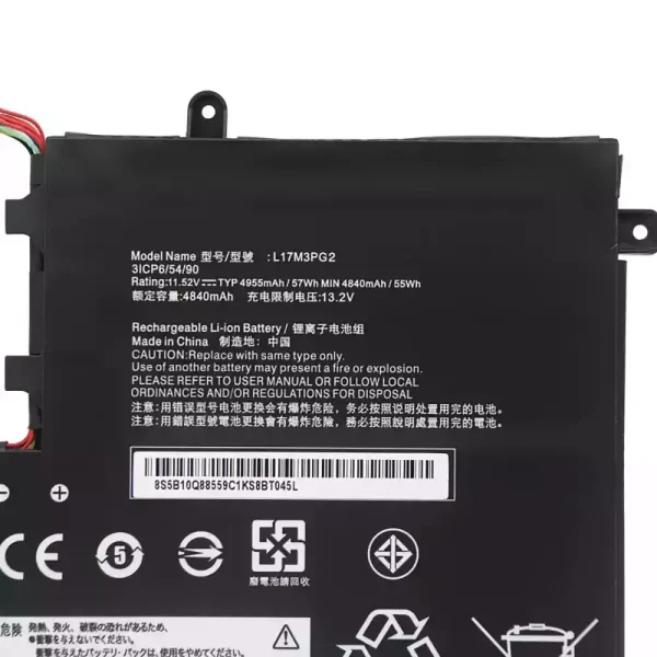 Batterie pour ordinateur portable LENOVO L17M3PG2 L17L3PG2 – Image 3