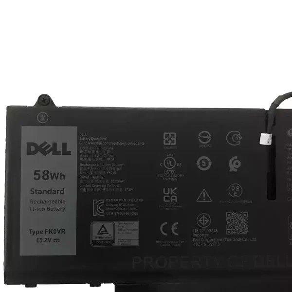 Batterie pour ordinateur portable DELL FK0VR FKOVR – Image 3