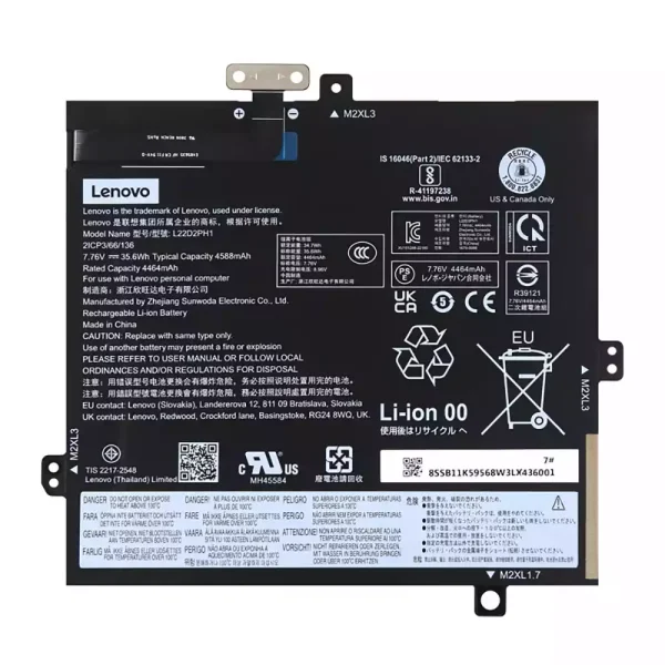 Batterie pour ordinateur portable LENOVO L22B2PH1 L22D2PH1
