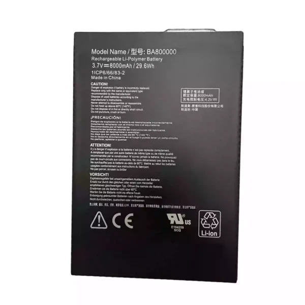 Batterie pour ordinateur portable BA800000