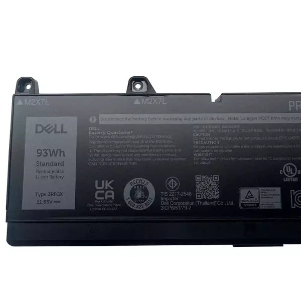 Batterie pour ordinateur portable DELL 3RFGX 1XM5X – Image 3