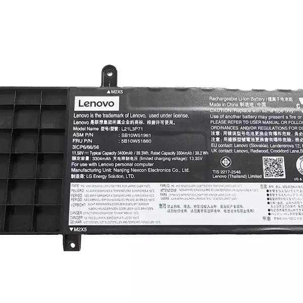 Batterie pour ordinateur portable LENOVO L21L3P71 L21C3P71 L21M3P71 – Image 3