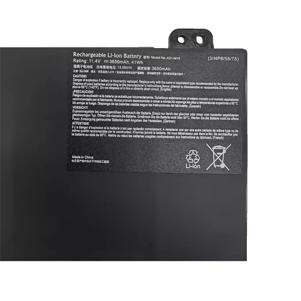 Batterie pour ordinateur portable A31-M15 – Image 3