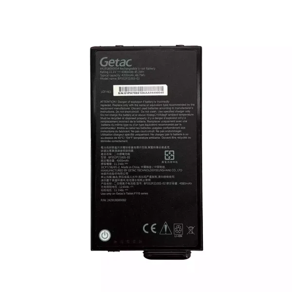 Batterie pour ordinateur portable Getac BP3S2P2100S-02 BP3S1P2680B Getac F110