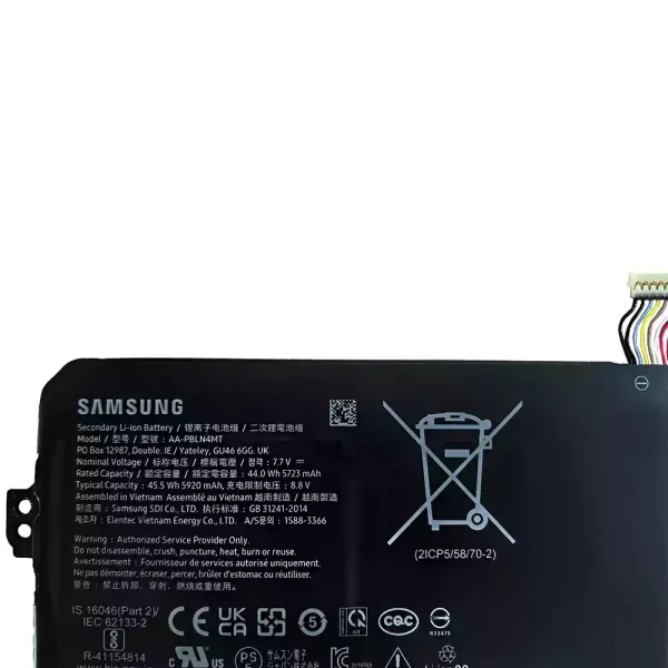 Batterie pour ordinateur portable Samsung AA-PBLN4MT AA-PBQN4TR – Image 3