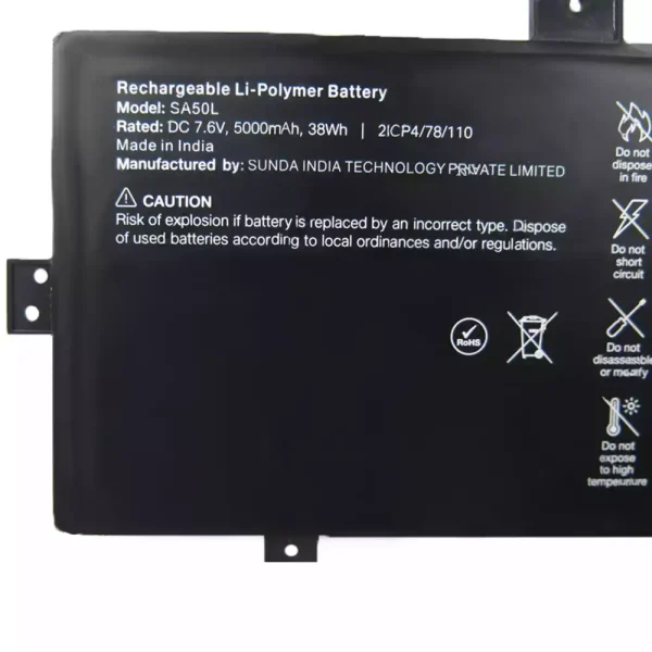 Batterie pour ordinateur portable SA50L – Image 2