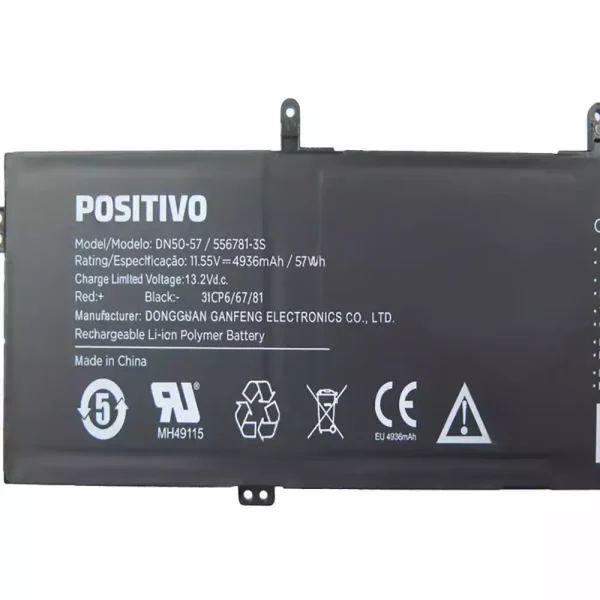 Batterie pour ordinateur portable POSITIVO DN50-57 556781-3S – Image 3