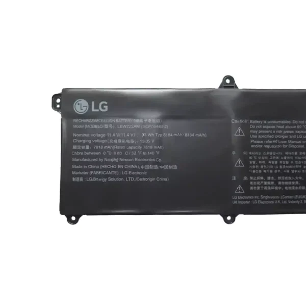 Batterie pour ordinateur portable LG LBW222AM – Image 3