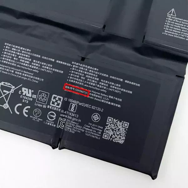 Batterie pour ordinateur portable Microsoft G3HTA071H,Microsoft Surface Laptop Studio 1964 – Image 3