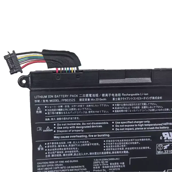 Batterie pour ordinateur portable Fujitsu FPB0352S FPCBP578 – Image 3