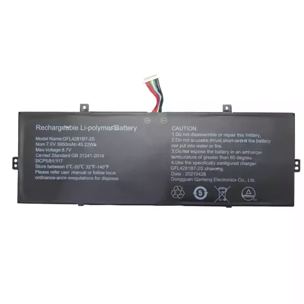 Batterie pour ordinateur portable GFL4281B7-2S