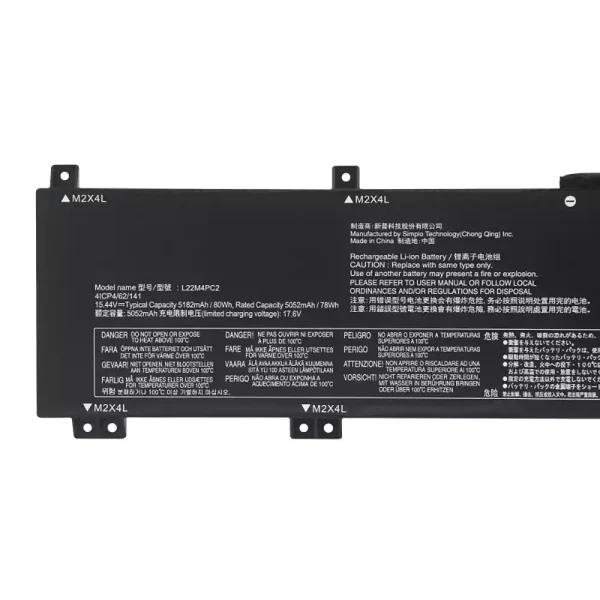Batterie pour ordinateur portable LENOVO L22M4PC2 L22B4PC2 L22C4PC2 L22D4PC2 – Image 3