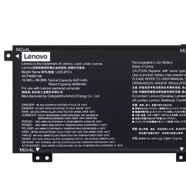 Batterie pour ordinateur portable LENOVO L22C4PC3 L22D4PC3 L22M4PC3 – Image 3