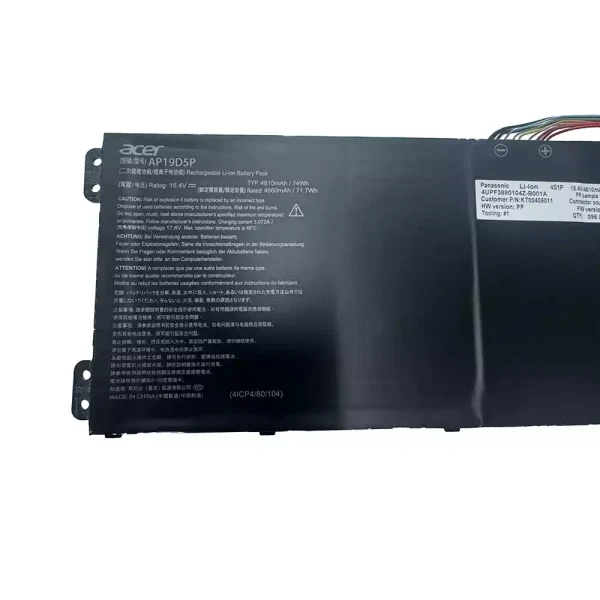 Batterie pour ordinateur portable ACER AP19D5P – Image 3