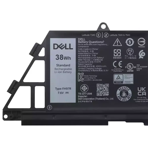 Batterie pour ordinateur portable DELL FH97R 76KVG 599M7 – Image 3