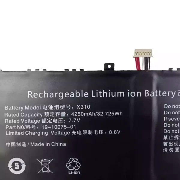 Batterie pour ordinateur portable X310,Chuwi LarkBook CWI509 Jumper JNB13 Ezbook X3 air 8128 – Image 3