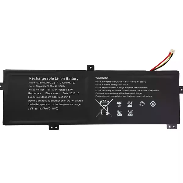 Batterie pour ordinateur portable U3576127PV-2S1P 3576127P-2S1P