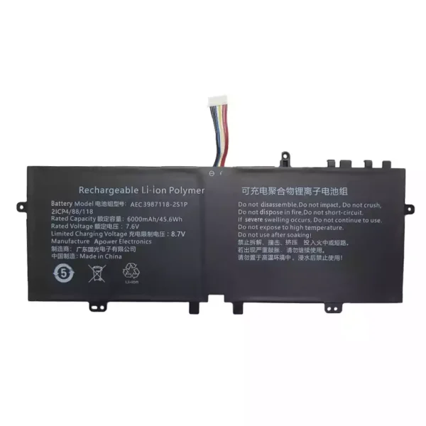 Batterie pour ordinateur portable AEC3987118-2S1P