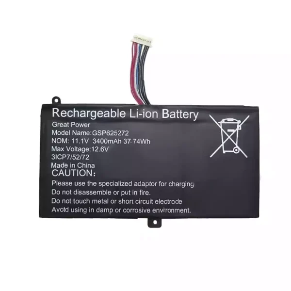 Batterie pour ordinateur portable GSP625272