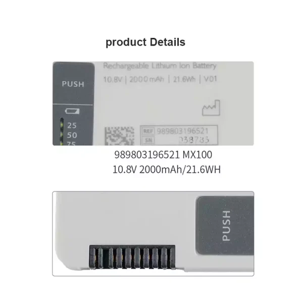 Batterie de remplacement pour Philips 989803196521 – Image 4