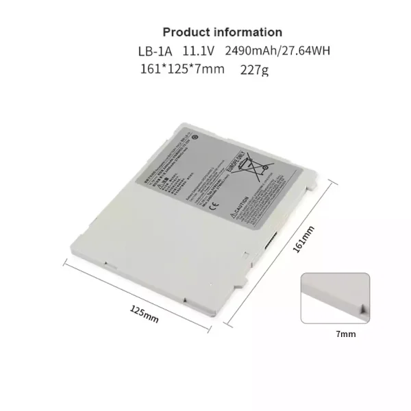 Batterie de remplacement pour Canon CXDI-70C CXDI-701C CXDI-701G CXDI-801C CXDI-801G – Image 2