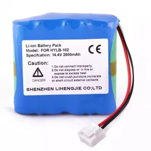 Batterie de remplacement pour Mindray HYLB-102,18287-2000,TWSLB-005,JHOTA-99K-00,022-000040-00,DECG-03A MEC-03 18287-2000