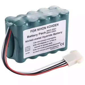 Batterie de remplacement pour Nihon Kohden I 2301A,Nihon Kohden I 2304A,Unipower B11419,Alphasource AS36011,Interstate Batteries AMED2131