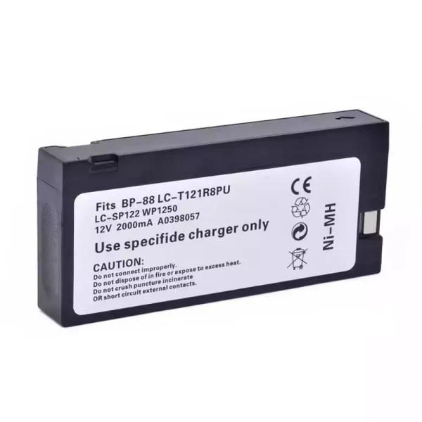 Batterie de remplacement pour LC-T121R8PU LC-T121R8PG LC-SP122
LC-SD122PU VW-VBF12 WP1250