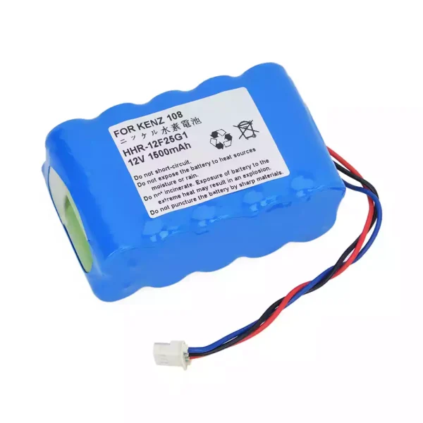 Batterie de remplacement pour Kenz Cardico ECG-108 ECG-110 HHR-12F25G1