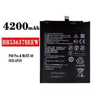 Batterie HB536378EEW pour HUAWEI P40 Pro/Mate 40/TD Tech M40/Mate 40E