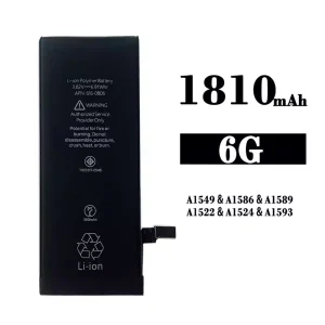 Batterie 616-0806 pour iPhone 6G /A1549/A1586/A1589/A1522/A1524/A1593