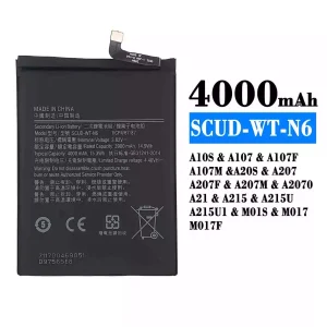Batterie SCUD-WT-N6 pour Samsung A20s/A10s/A207/A107/A107F/A107M/A207F/A207M/A2070/A21/A215/A215U/A215U1/M01S/M017/M017F