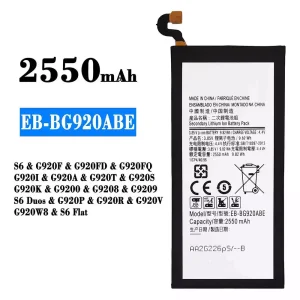 Batterie EB-BG920ABE pour Samsung S6/S6 Duos/S6 Flat