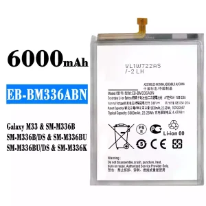 Batterie EB-BM336ABN pour Samsung Galaxy M33