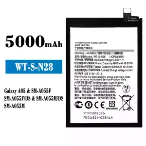 Batterie WT-S-N28 pour Samsung Galaxy A05