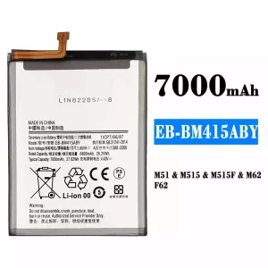 Batterie EB-BM415ABY pour Samsung M51/M515/M515F/M62/F62