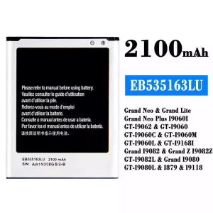 Batterie EB535163LU pour Samsung Grand Neo/Grand Lite/Grand Neo Plus SL31199