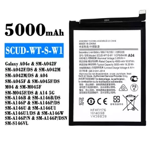 Batterie SCUD-WT-S-W1 pour Samsung Galaxy A04e/A14 5G
