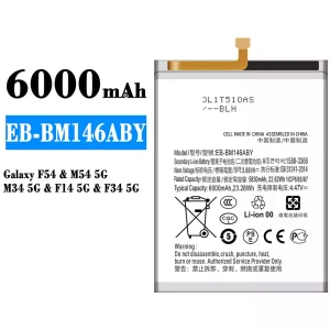 Batterie EB-BM146ABY pour Samsung Galaxy F54/M54 5G/M34 5G/F14 5G/F34 5G