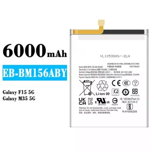 Batterie EB-BM156ABY pour Samsung Galaxy F15 5G/Galaxy M35 5G