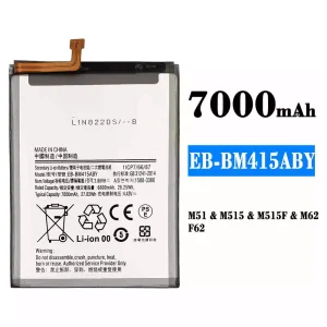 Batterie EB-BM415ABY pour Samsung M51,M62,F62