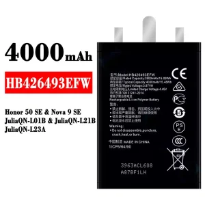 Batterie HB426493EFW pour HUAWEI Honor 50 SE / Nova 9 SE